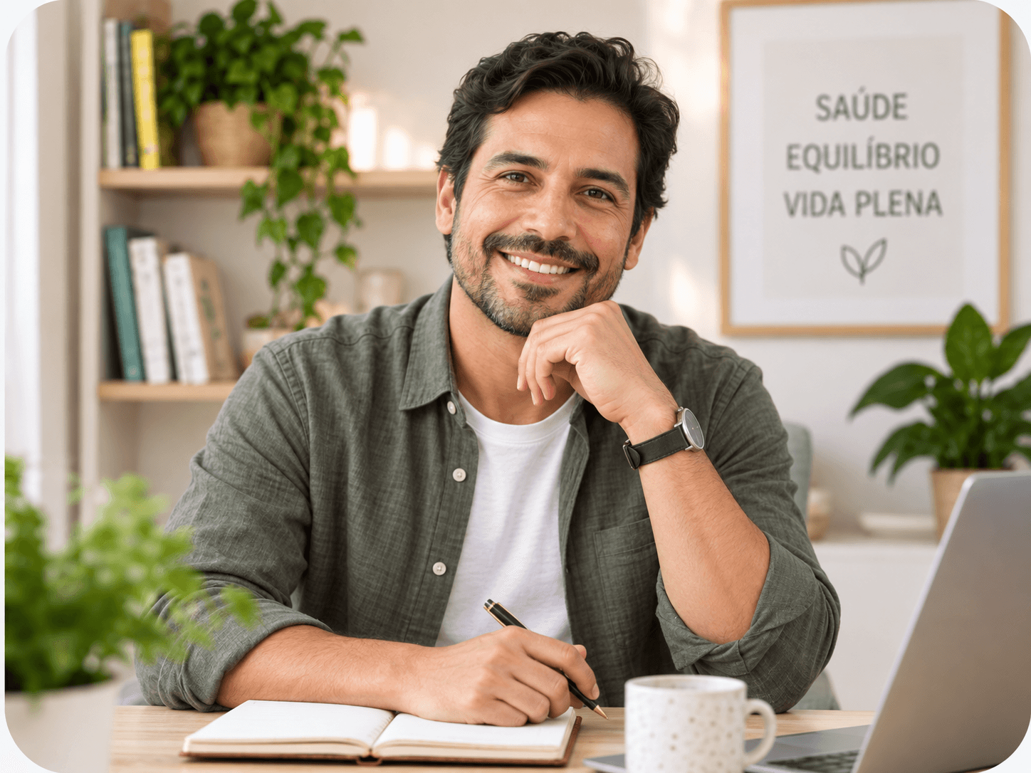 Profissional de nutrição em atendimento online